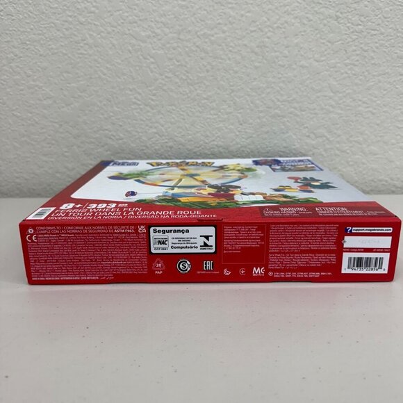 Mattel Mega Pokemon Ferris Wheel Fun 393 Piece Building Motion Toy Set NEW - Picture 2 of 9